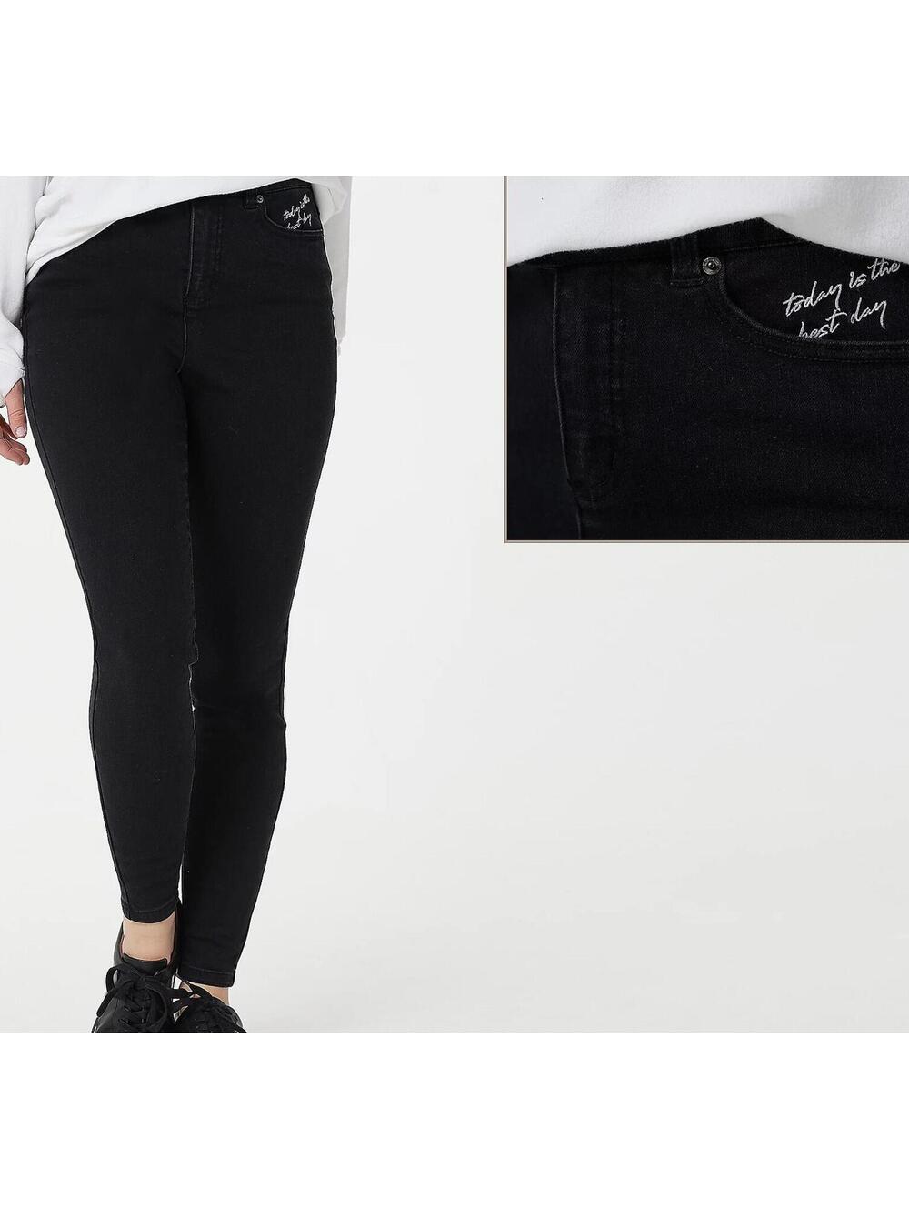 2570 Peace Love World Regular 5-Pocket Jegging BLACK WASH sz 2